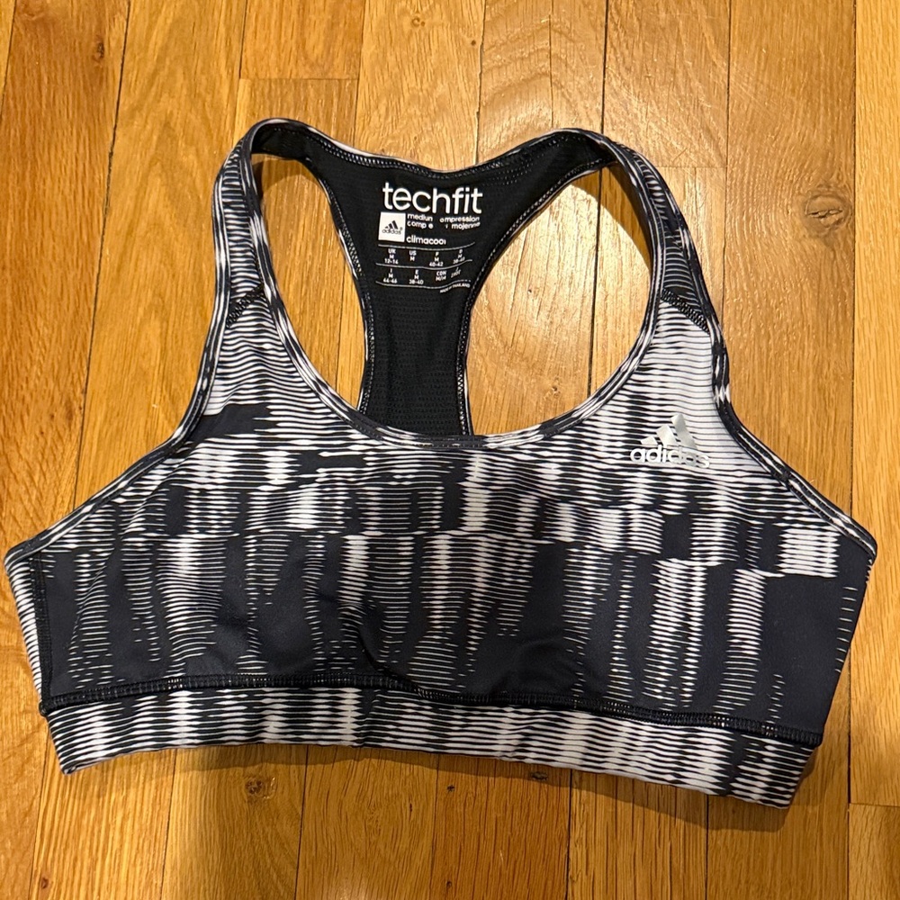 Adidas Techfit Monochrome Sports Bra